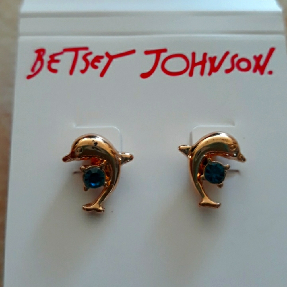 3x*Host Pick*Betsey Johnson dolphin earrings - Picture 3 of 11